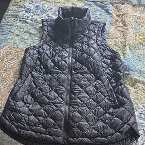 Athleta Black Quilted Vest